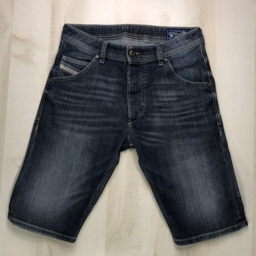 Diesel Button Fly Denim Jean Shorts